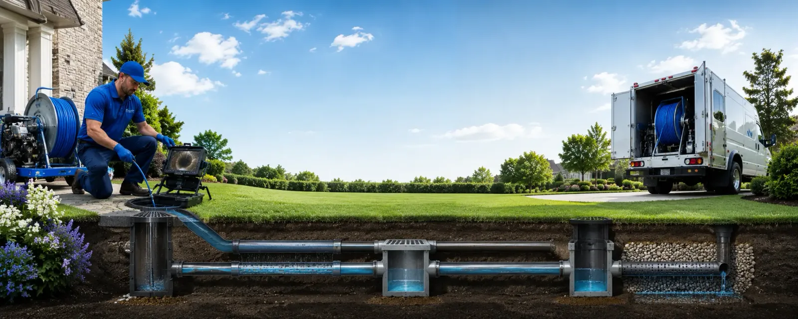 Outdoor drain cleaning information for Sharon, KS